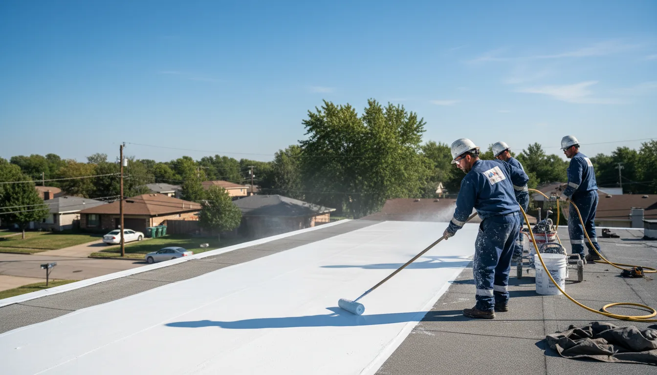 Commercial roof coating in Brooklyn, MS near me